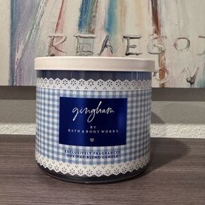 Gingham Candle Bath and Body Works